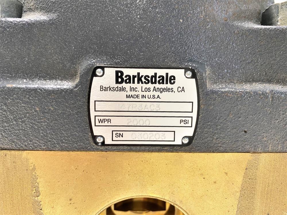 Barksdale 1.5" NPT Heavy Duty Valve 147R3AC3, 2000 PSI